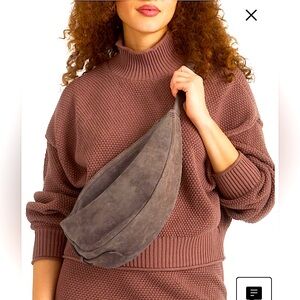 Mushroom suede Tess sling bag by The Sak - NWT